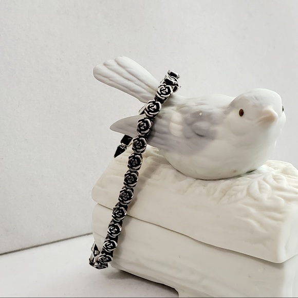 PZ Sterling Rose Link Bracelet - Picture 4 of 16